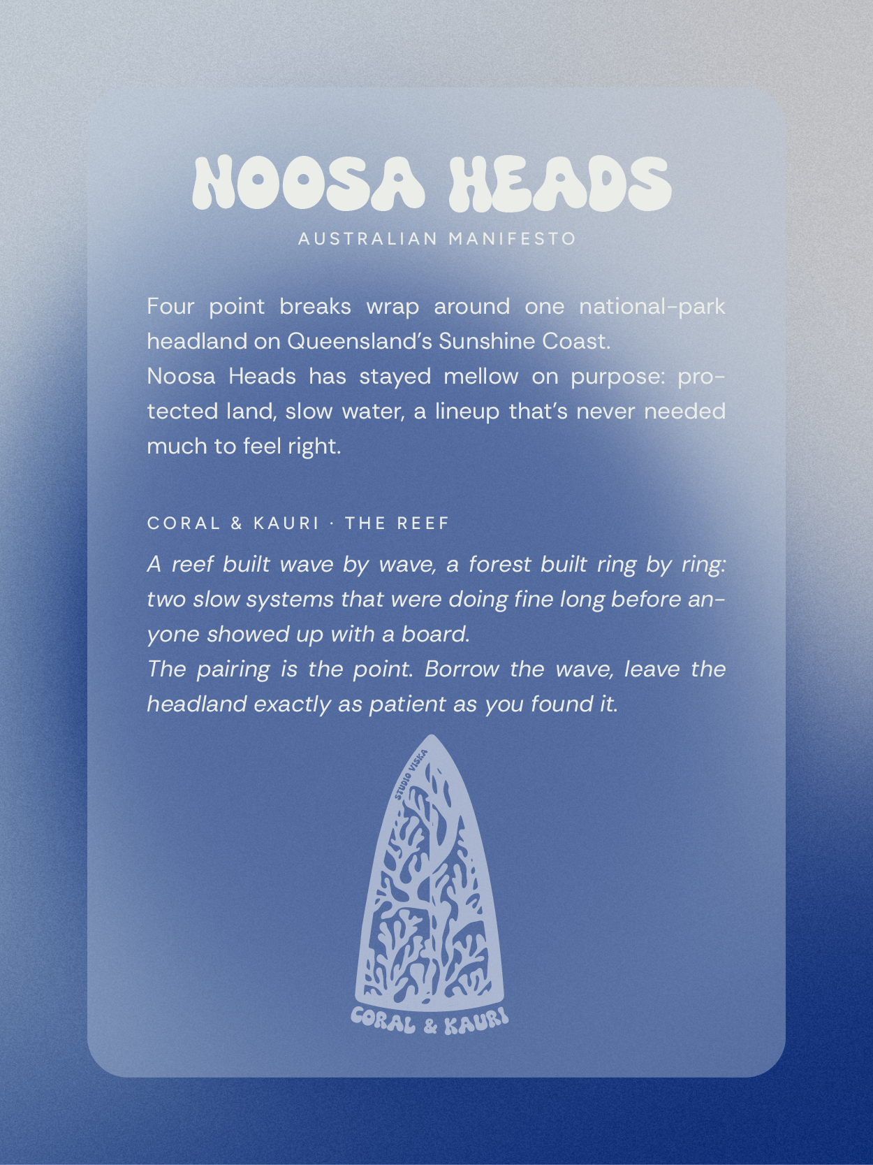 Noosa Heads Organic Cotton Tee | Studio Viska