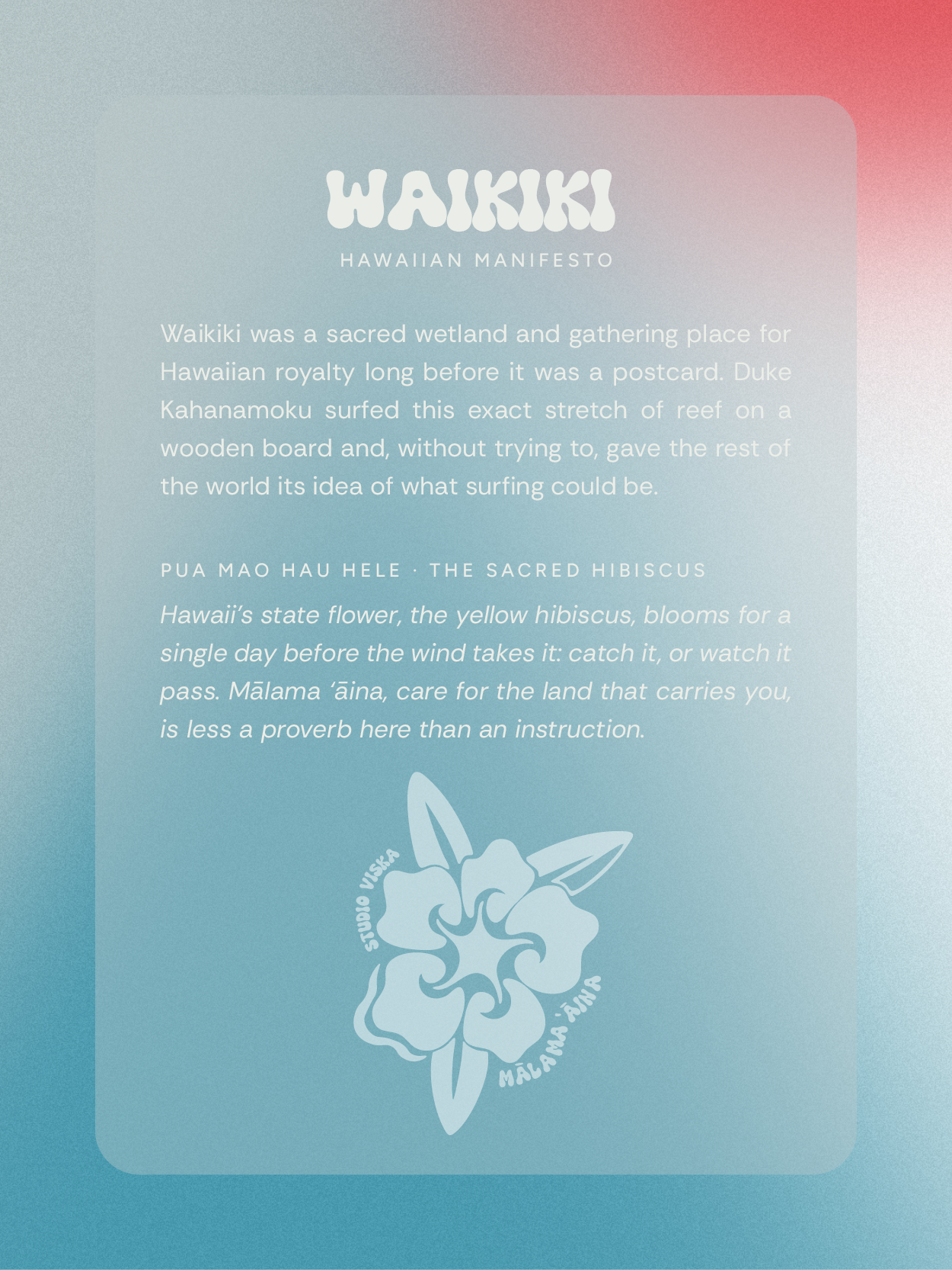 Waikiki Organic Cotton Tee | Studio Viska