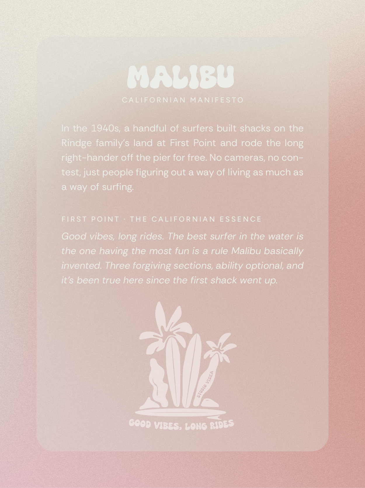 Malibu Organic Cotton Tee | Studio Viska